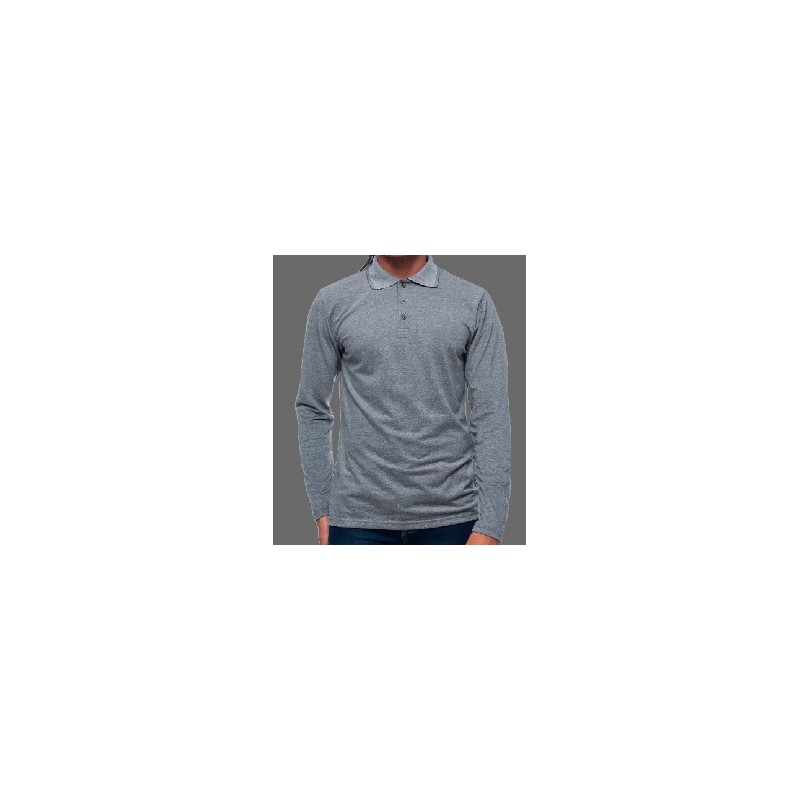 CAMISA POLO PIQUET MESCLA MANGA LONGA