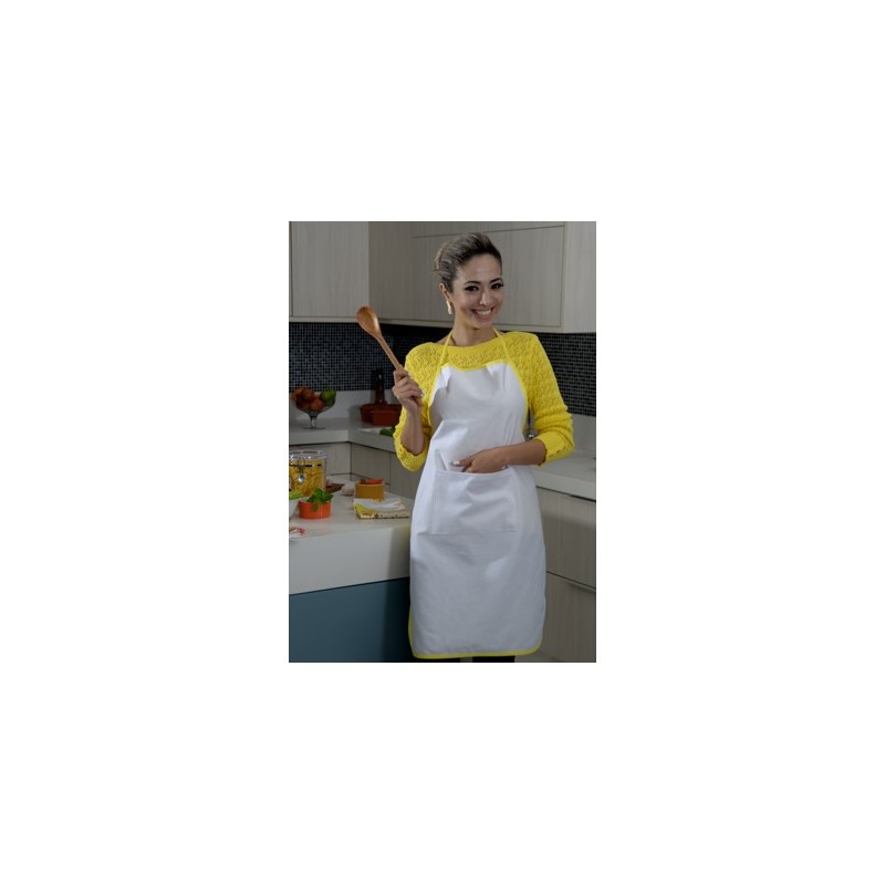 AVENTAL BRIM COM ALÇAS COLORIDAS